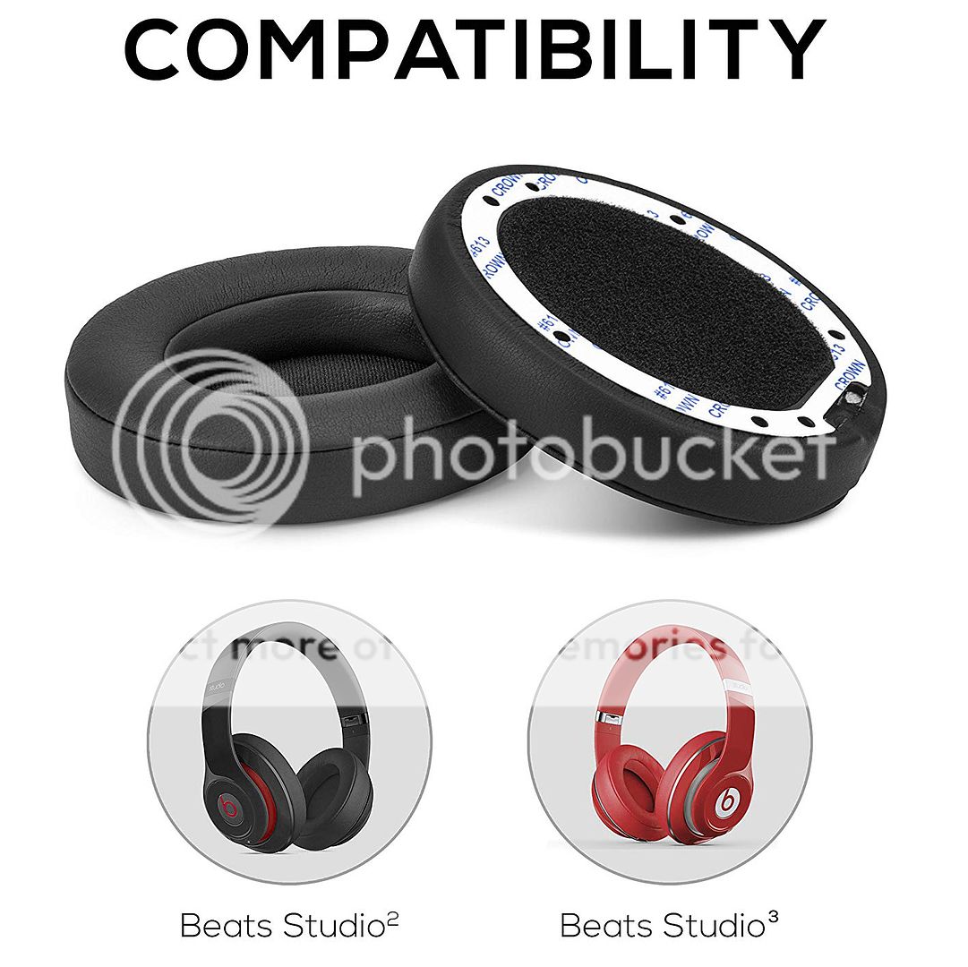 Replacement Cushion Ear Pads for Beats by Dr Dre Studio 2 3 Wired